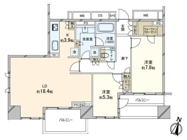 パークハウス平河町 701 間取り図