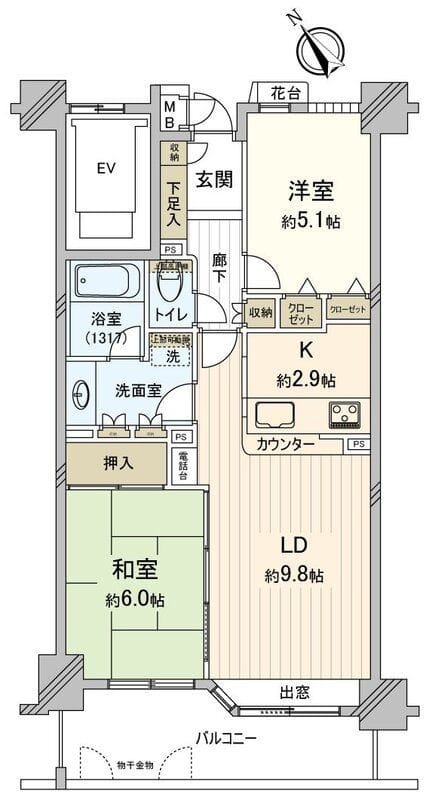 ルイシャトレ千駄木動坂 802 間取り図