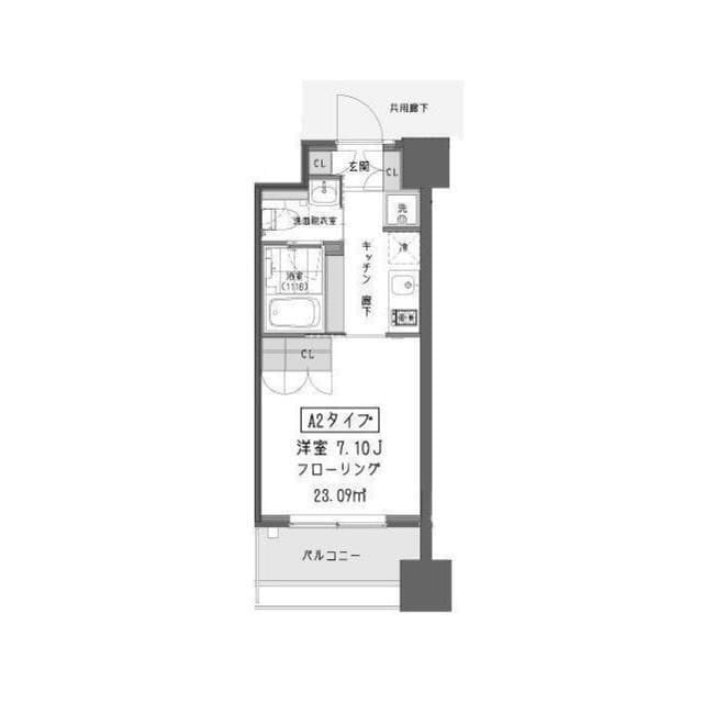 ガーデン蒲田 0609 間取り図