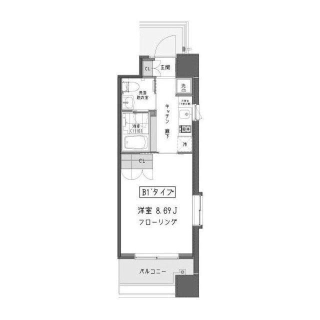 ガーデン蒲田 0726 間取り図