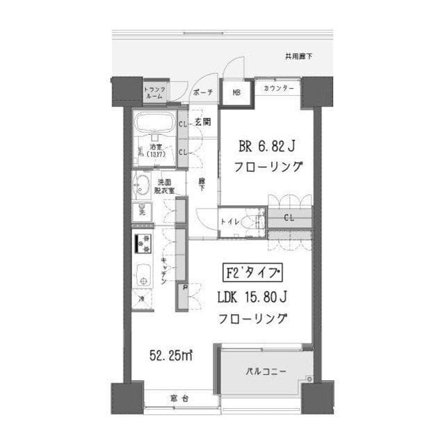 ガーデン蒲田 0805 間取り図