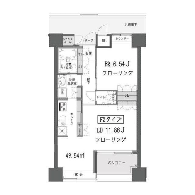 ガーデン蒲田 0807 間取り図