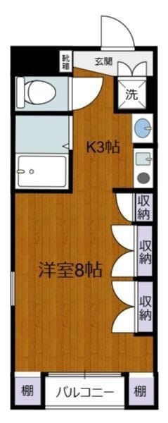 K2フラット 101 間取り図