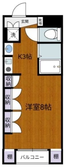 K2フラット 102 間取り図