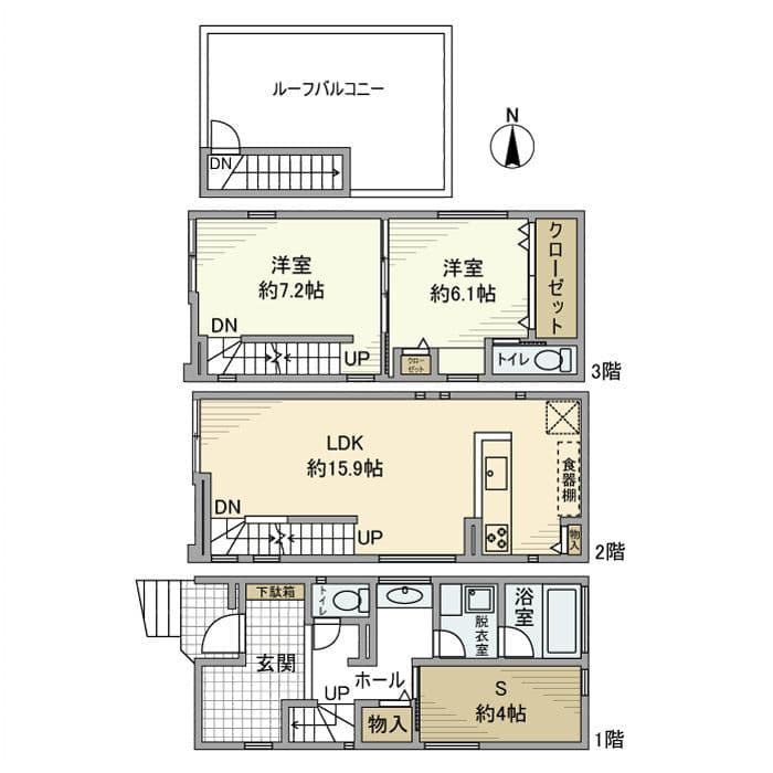 中丸子戸建 0 間取り図