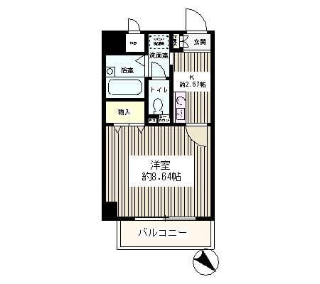 グロリア大洋 506 間取り図
