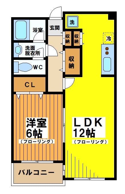 メゾンドラフィネ宮下 103 間取り図