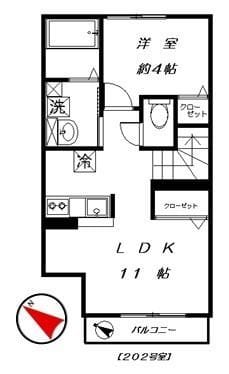 Khouse-ケイハウス- 202 間取り図