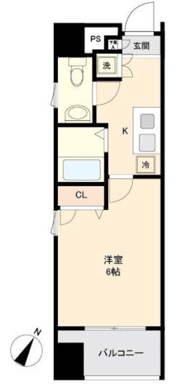 エクセリア日本橋箱崎 701 間取り図