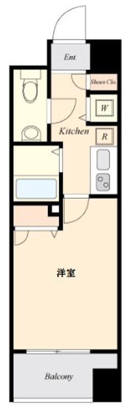エクセリア日本橋箱崎 702 間取り図