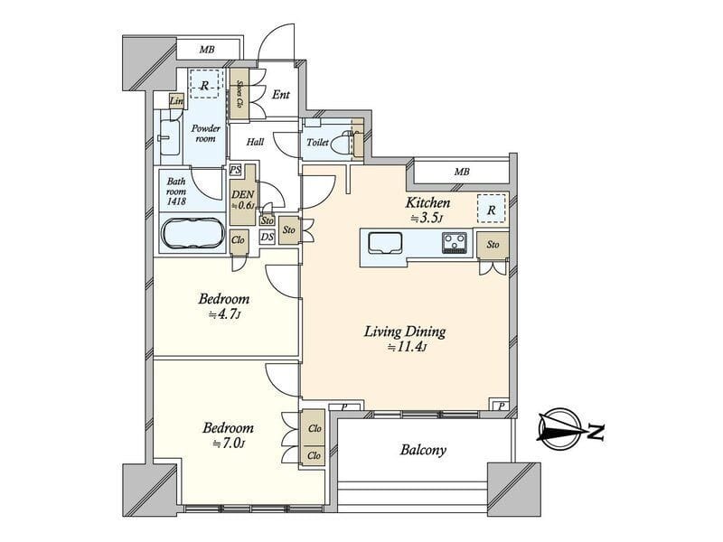 プラウドタワー亀戸クロス ブライトタワー 309