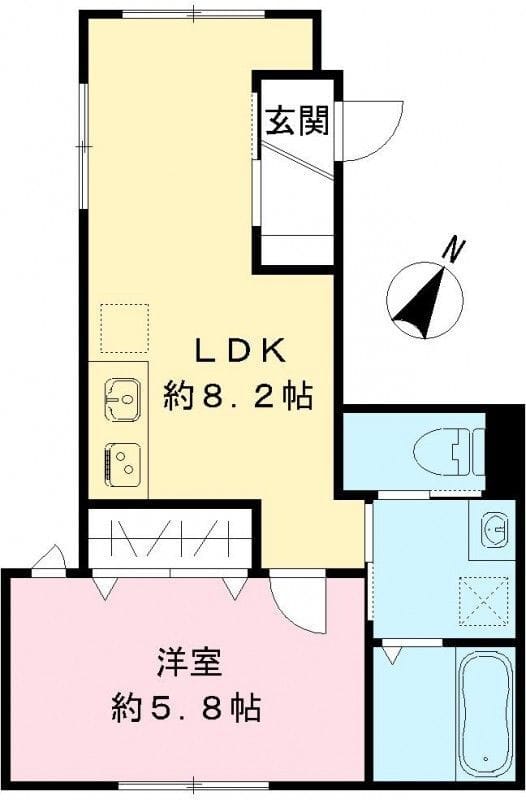 ルガロ西麻布 101 間取り図