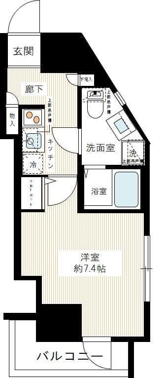ルクシェール新宿中落合 902 間取り図