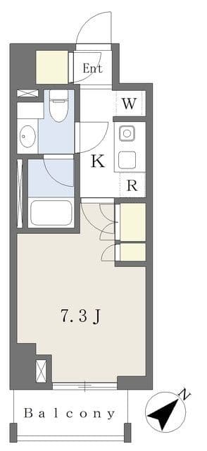 コスモリード品川荏原 802 間取り図