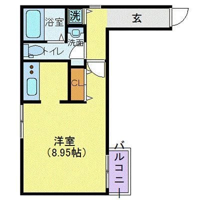 MODULOR赤坂 404 間取り図