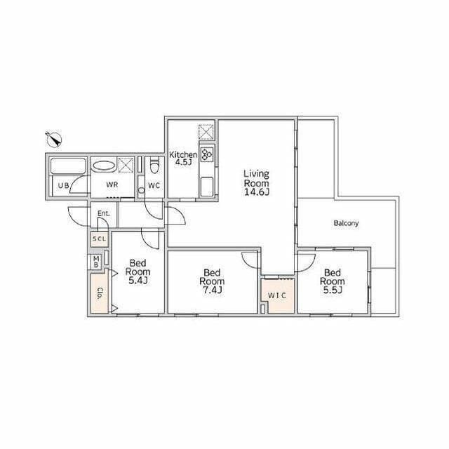 ピノタージュ日吉本町 503 間取り図