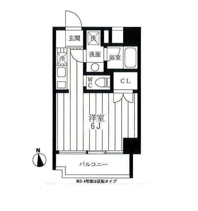 パークサイド木場 701 間取り図