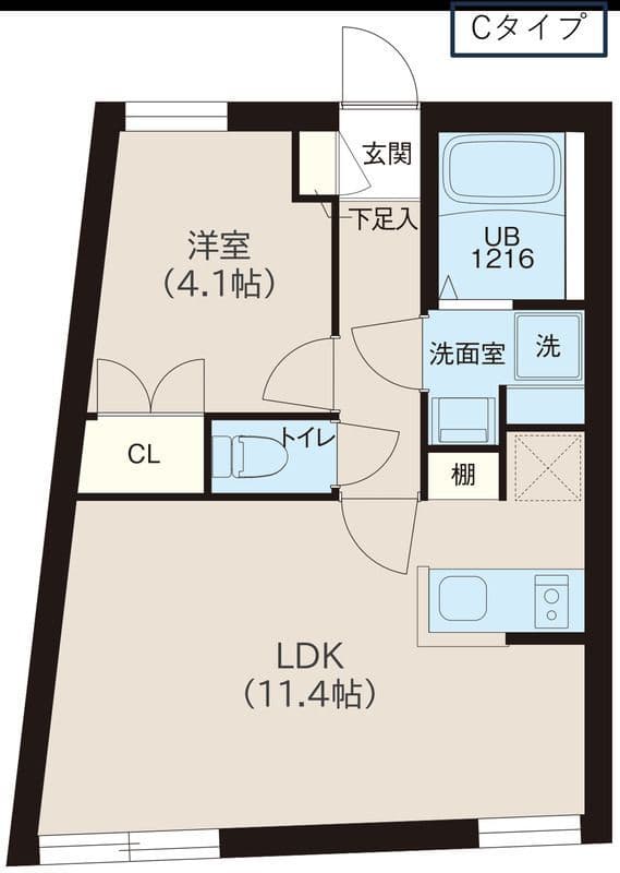 レピュア落合南長崎駅前 501 間取り図