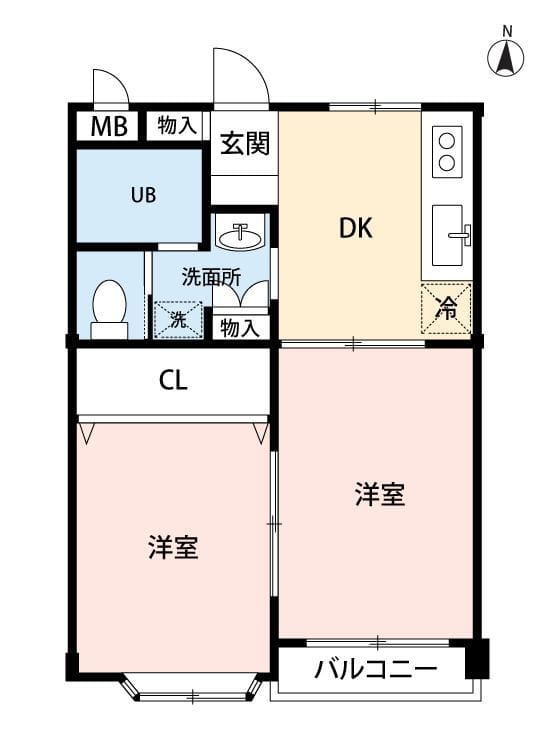ガイアⅡ 202 間取り図