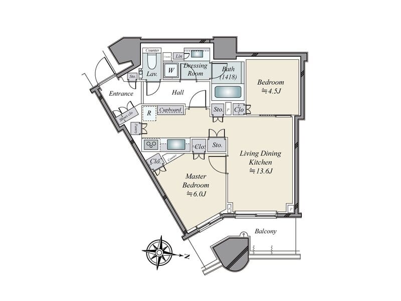 パークタワー勝どきサウス 3418