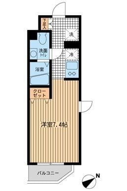 モノトーノ門前仲町 0201 間取り図