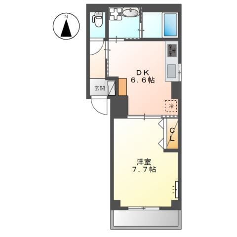 クレッセントコート 302 間取り図