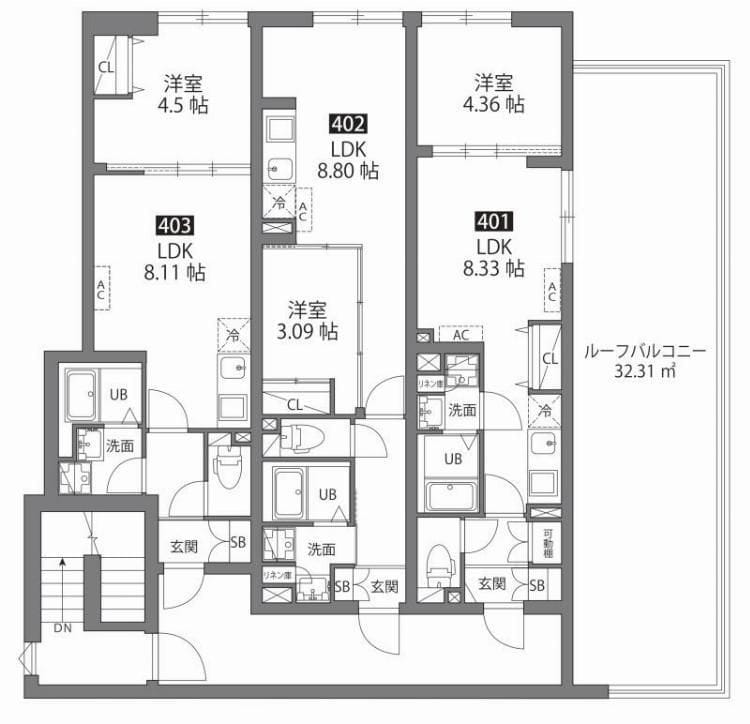 ルネコート大鳥居Ⅳ 402