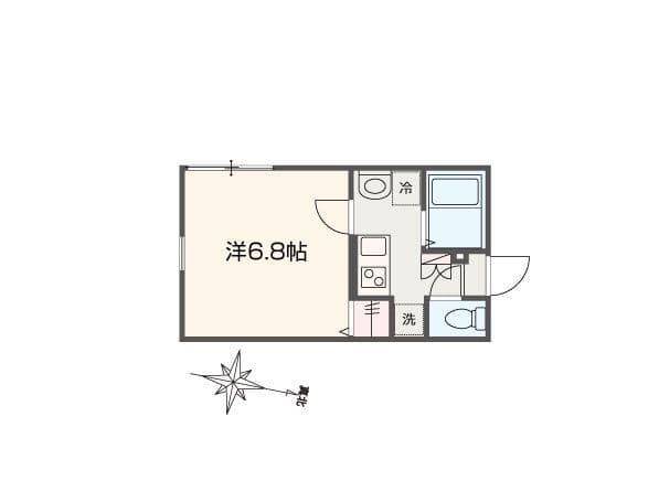 MELLAS北千住 101 間取り図