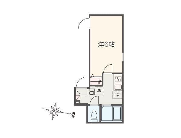 MELLAS北千住 403 間取り図