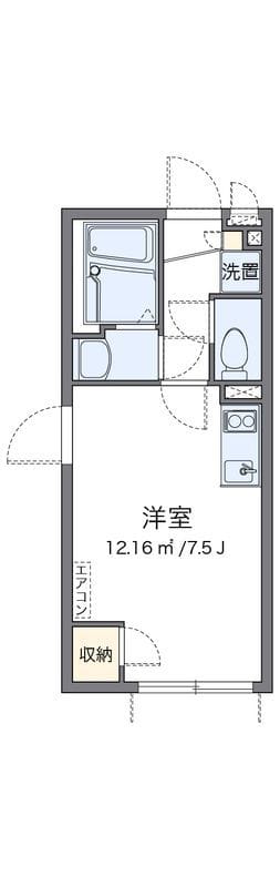 クレイノラメールエムズ 204 間取り図