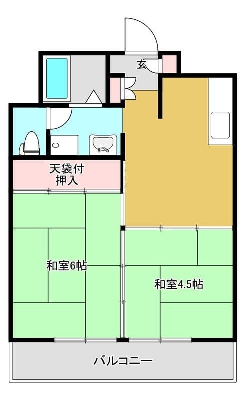 ペルル南砂 203 間取り図