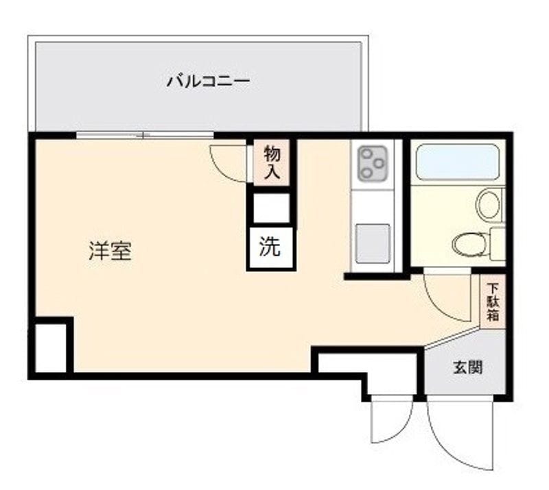 ハイツ赤坂 601 間取り図