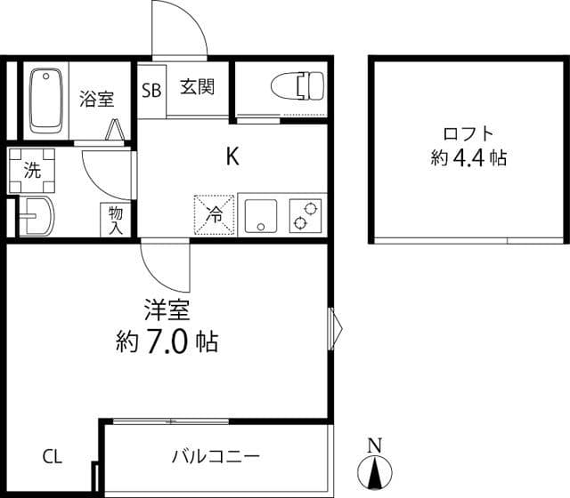 T’s Cuore六町Ⅱ 301 間取り図