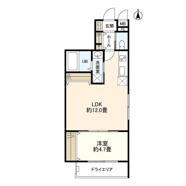 ウェルスクエアイズム高井戸 101 間取り図