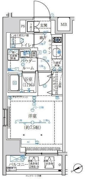 アルテシモリュクス 703 間取り図