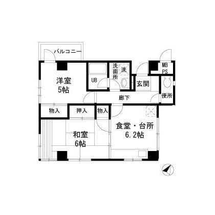 テンダーハウスII番館 201 間取り図