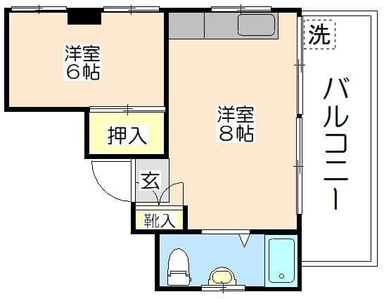 サンハイム巣鴨 5B 間取り図