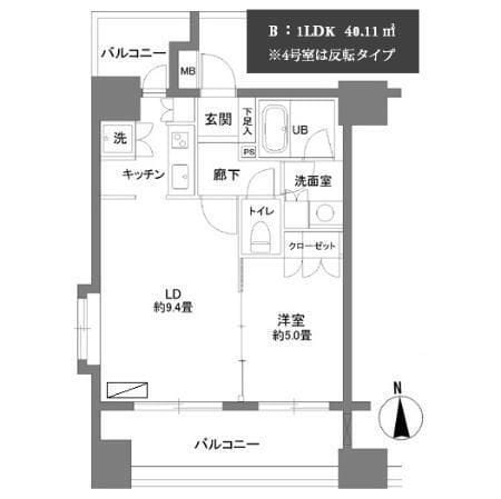 カスタリア森下 901 間取り図