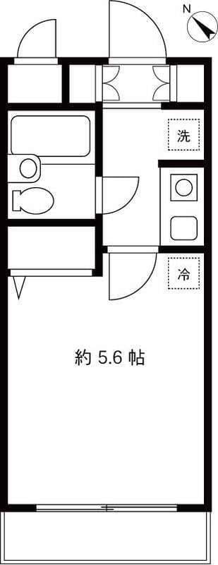 カーサスプレンディッド新宿払方町 406 間取り図