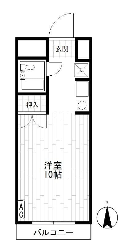 Kフラット 205 間取り図
