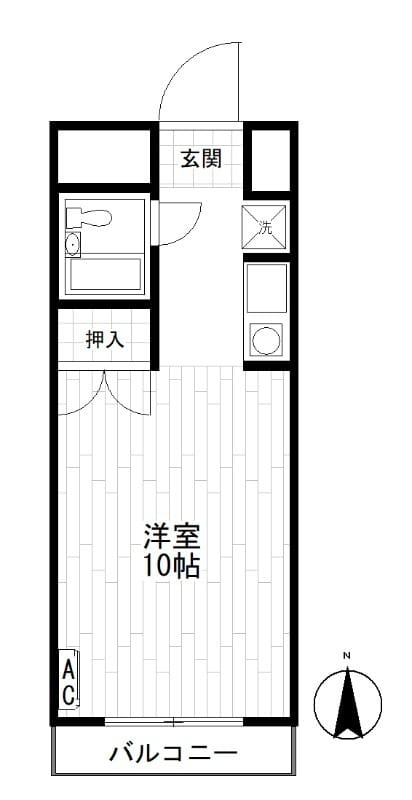 Kフラット 305 間取り図