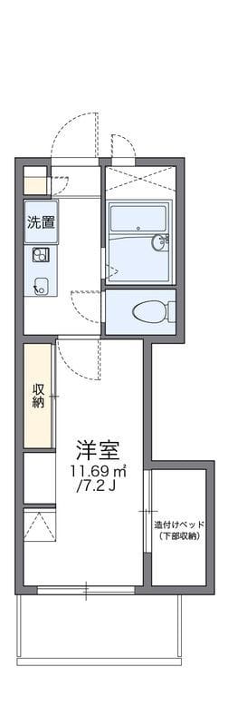 レオパレス駒場東大前 203 間取り図