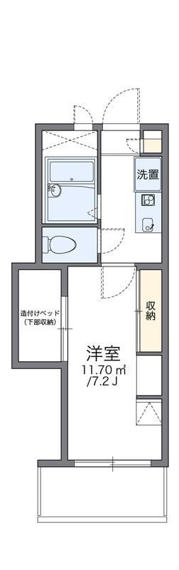 レオパレス駒場東大前 206 間取り図