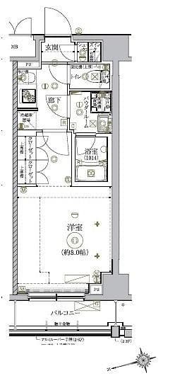 RELUXIA北新宿 306 間取り図
