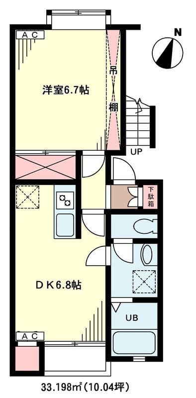 サンガーデンⅠ 203 間取り図