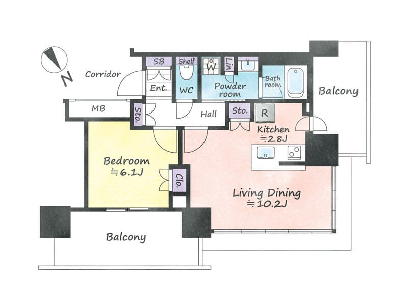 ブリリアタワー浜離宮 1501