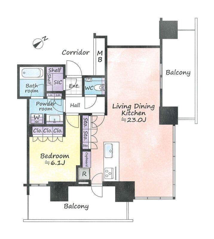 ブリリアタワー浜離宮 1908