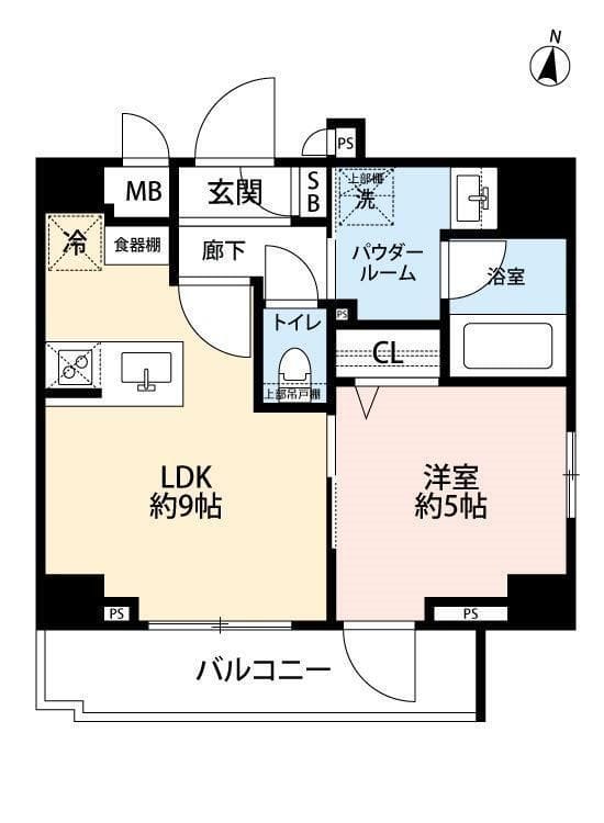 GRAND CONCIERGE 恵比寿 0702 間取り図