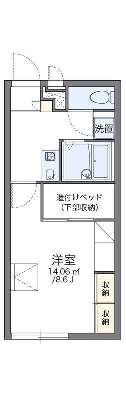 レオパレスエクセルライフ 208 間取り図