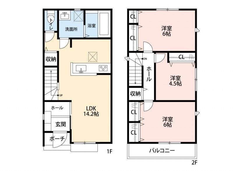 (仮称)足立区中央本町賃貸住宅 戸建て 24万円/なし/入力なし 間取り図